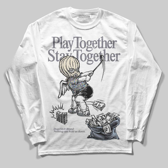 Jordan 11 Low CNY “Year of the Snake” DopeSkill Long Sleeve T-Shirt Play together, Stay together Graphic Streetwear - White