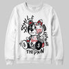 Jordan 14 Retro ‘Black Toe’ DopeSkill Sweatshirt Smile Through The Pain Graphic Streetwear - White