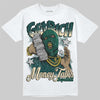 Jordan 4 Retro Oxidized Green DopeSkill T-Shirt Get Rich Graphic Streetwear - White