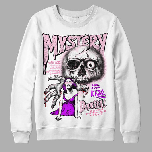 Dunk LX Pink Foam DopeSkill Sweatshirt Mystery Ghostly Grasp Graphic Streetwear - White