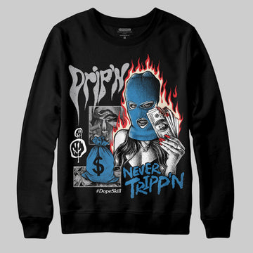 Jordan 3 Retro OG Rare Air DopeSkill Sweatshirt Drip'n Never Tripp'n Graphic Streetwear - Black
