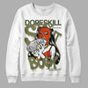 Olive Sneakers DopeSkill Sweatshirt Stay It Busy Graphic Streetwear - White