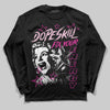 Pink Sneakers DopeSkill Long Sleeve T-Shirt Fix Your Energy Graphic Streetwear - Black