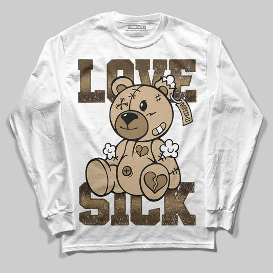 TAN Sneakers DopeSkill Long Sleeve T-Shirt Love Sick Graphic Streetwear - White