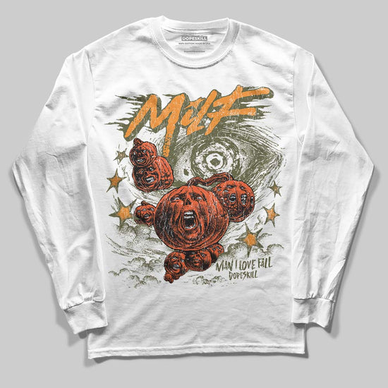 Jordan 5 "Olive" DopeSkill Long Sleeve T-Shirt MILF Graphic Streetwear - White 