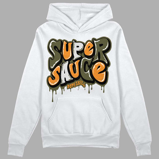 Jordan 5 "Olive" DopeSkill Hoodie Sweatshirt Super Sauce Graphic Streetwear - White