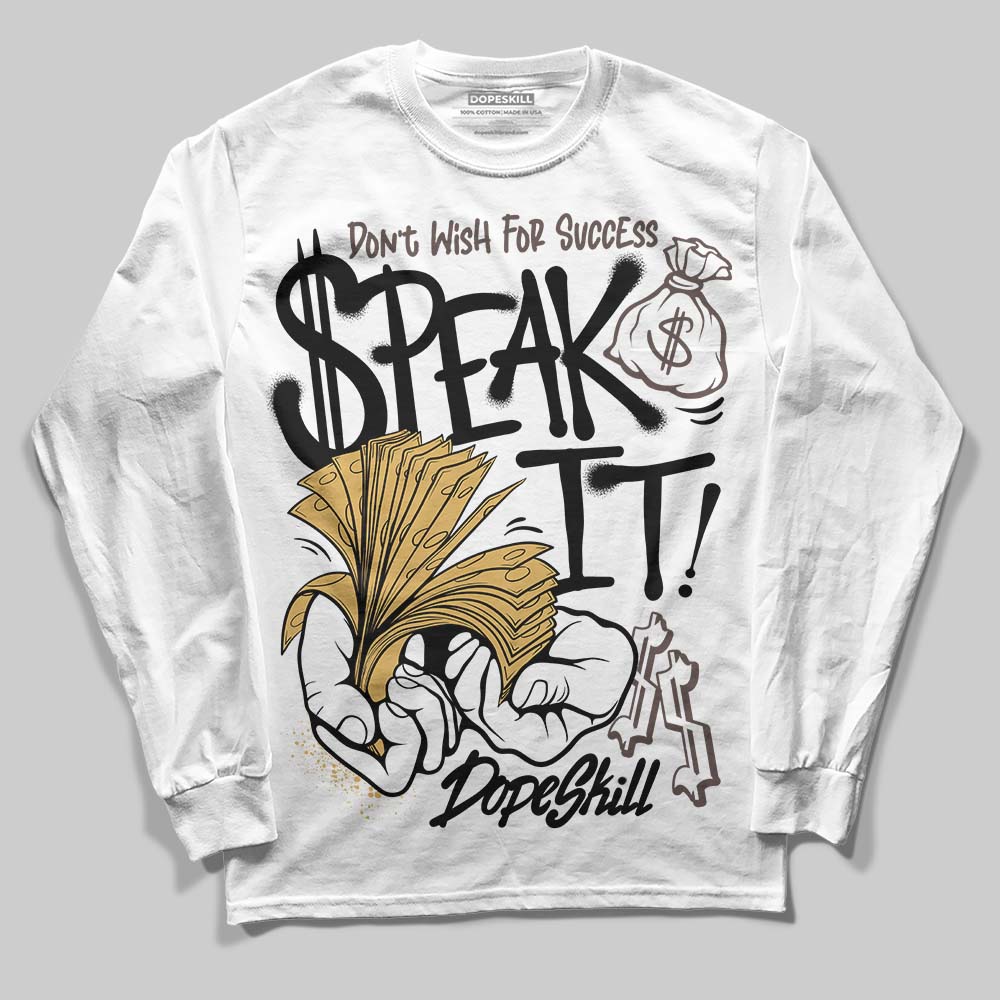 Adidas Samba OG C ‘Black Gum’ DopeSkill Long Sleeve T-Shirt Speak It Graphic Streetwear - White 