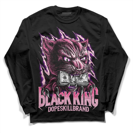 Dunk Low LX Pink Foam DopeSkill Long Sleeve T-Shirt Black King Graphic Streetwear - Black