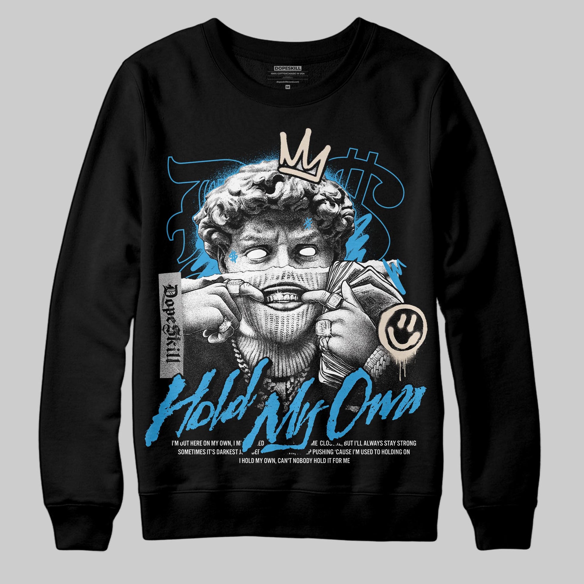 Jordan 1 High OG “UNC” Reimagined DopeSkill Sweatshirt In My Way Graphic Streetwear - Black