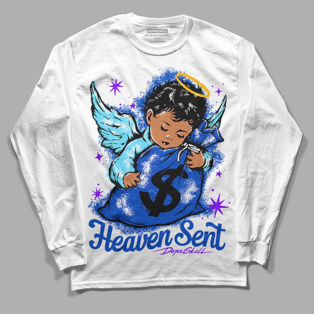 Dunk Low Argon DopeSkill Long Sleeve T-Shirt Heaven Sent Graphic Streetwear - White