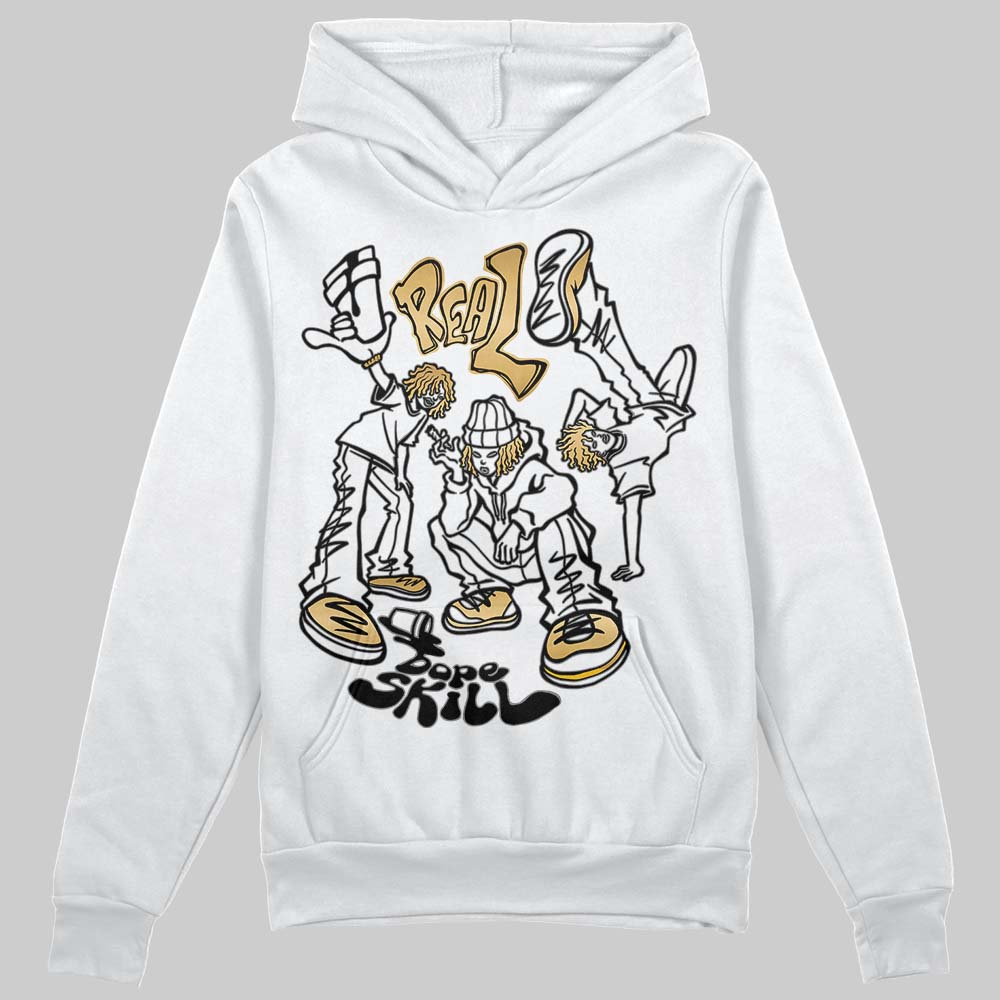 Jordan 12 Retro 'Taxi' 2025 DopeSkill Hoodie Sweatshirt Real Y2K Players Graphic Streetwear - White