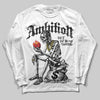 Jordan 4 “Black Cat” (2025) DopeSkill Long Sleeve T-Shirt Ambition Graphic Streetwear - White
