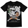 Grey Sneakers DopeSkill T-Shirt No Fake Love Graphic Streetwear - Black