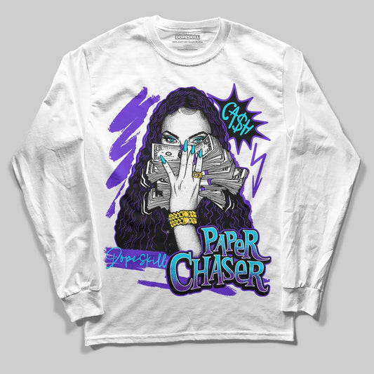 Jordan 6 "Aqua" DopeSkill Long Sleeve T-Shirt NPC Graphic Streetwear - White