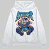 Royal Blue Sneakers DopeSkill Hoodie Sweatshirt At The Top Graphic Streetwear - White 