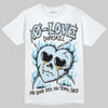 Vans Knu Stack Vintage Satin Dream Blue DopeSkill T-Shirt Crying Heart Graphic Streetwear - White