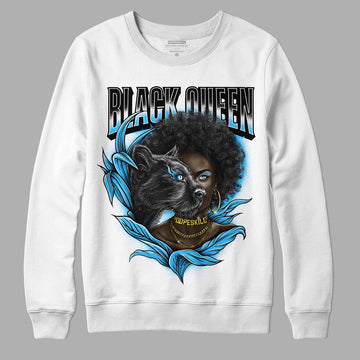 Jordan 1 High Retro OG “University Blue” DopeSkill Sweatshirt New Black Queen Graphic Streetwear - White