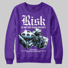 PURPLE Sneakers DopeSkill Sweatshirt Risk Is Better Than Regret Graphic Streetwear - Purple