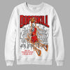 Jordan 3 Fire Red DopeSkill Sweatshirt Thunder Dunk Graphic Streetwear - White 