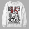 Jordan 1 High OG “Black/White” DopeSkill Sweatshirt Real Lover Graphic Streetwear - White 