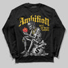 Yellow Sneakers DopeSkill Long Sleeve T-Shirt Ambition Graphic Streetwear - Black