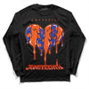 Dunk Low Futura Orange Blaze DopeSkill Long Sleeve T-Shirt Juneteenth Heart Graphic Streetwear - Black