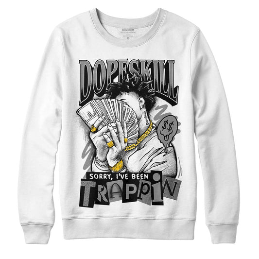 Jordan 1 High OG WMNS Twist 2.0 DopeSkill Sweatshirt Sorry I've Been Trappin Graphic Streetwear - White