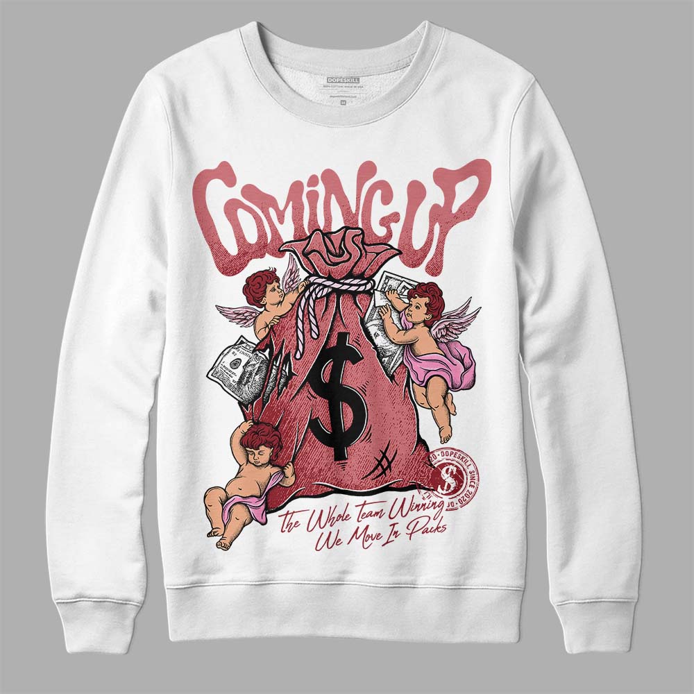 Valentine's Day Collection DopeSkill Sweatshirt Money Bag Coming Up Graphic Streetwear - White 