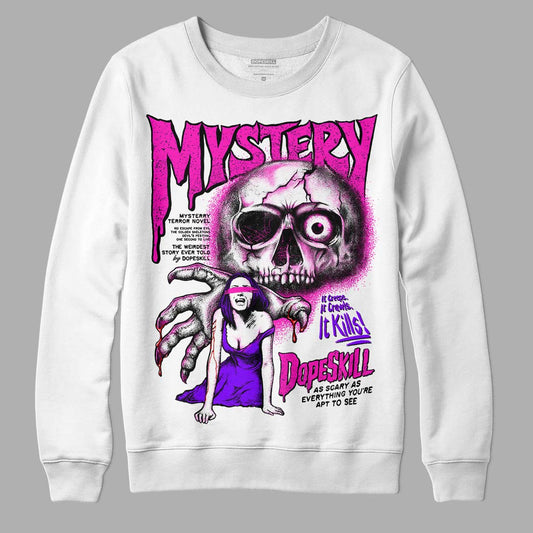 Dunk GS “Active Fuchsia” DopeSkill Sweatshirt  Mystery Ghostly Grasp Graphic Streetwear - White