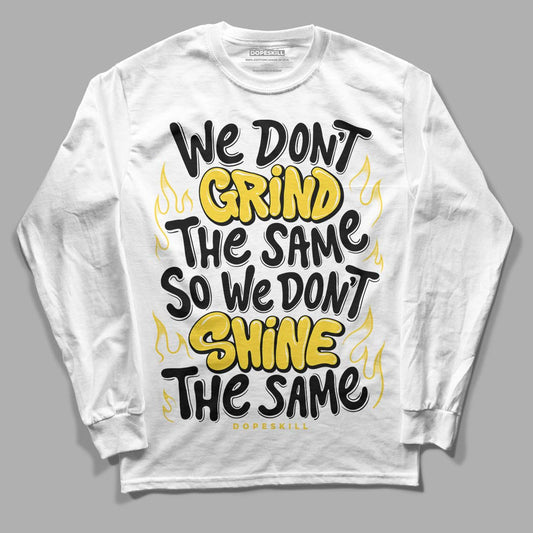 Jordan 4 Tour Yellow Thunder DopeSkill Long Sleeve T-Shirt Grind Shine Graphic Streetwear - White