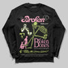 Chase B x Travis Scott x Jordan Jumpman Jack DopeSkill Long Sleeve T-Shirt Broken Bones Graphic Streetwear - black