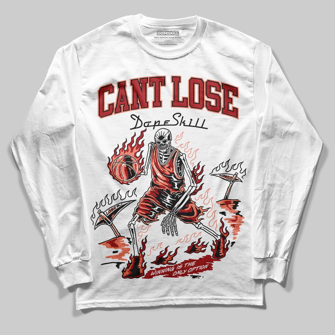 Jordan 1 High OG Rare Air “Cinnabar” DopeSkill Long Sleeve T-Shirt Cant Lose  Graphic Streetwear - White 