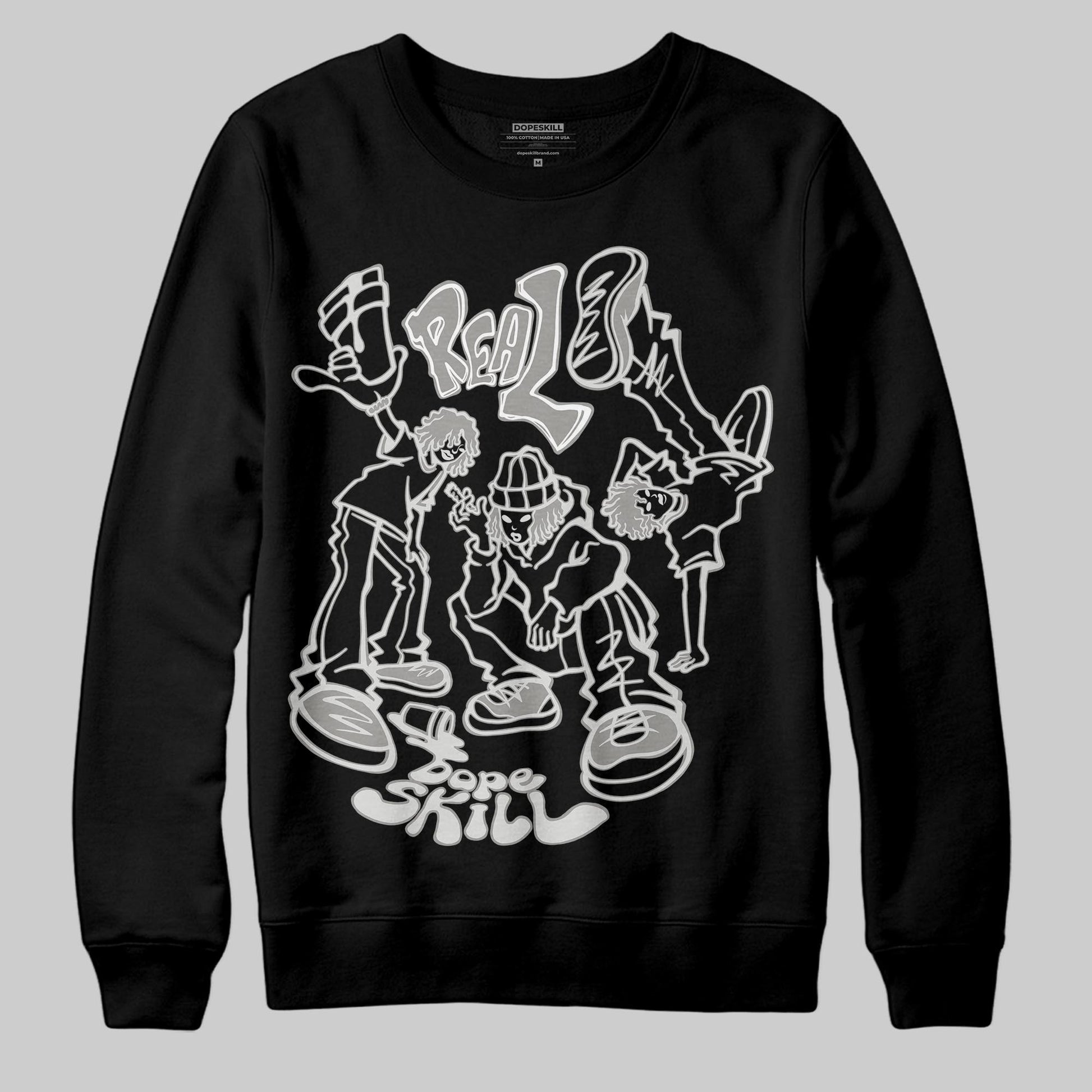 Jordan 3 Retro Pure Money DopeSkill Sweatshirt Real Y2K Players Graphic Streetwear - Black