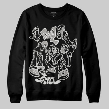 Jordan 3 Retro Pure Money DopeSkill Sweatshirt Real Y2K Players Graphic Streetwear - Black