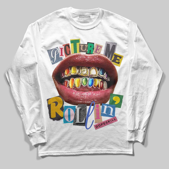Picture Me Graphic DopeSkill Long Sleeve T-Shirt Streetwear - White