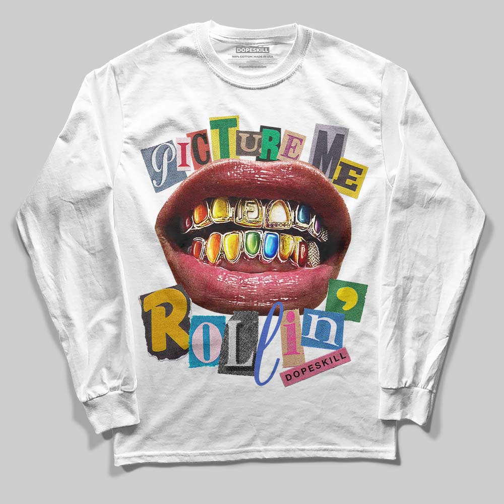 Picture Me Graphic DopeSkill Long Sleeve T-Shirt Streetwear - White
