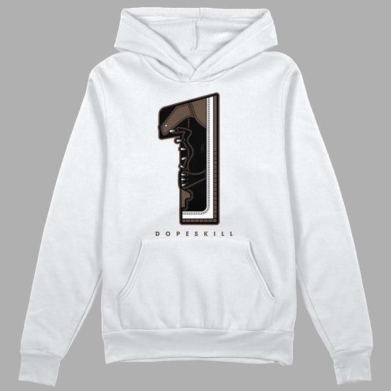 Jordan 1 Retro High OG Palomino DopeSkill Hoodie Sweatshirt No.1 Graphic Streetwear - White