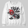 Jordan 4 “Fear” DopeSkill Sweatshirt Break Through Graphic Streetwear - White