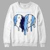 AJ 6 University Blue DopeSkill Sweatshirt Slime Drip Heart Graphic