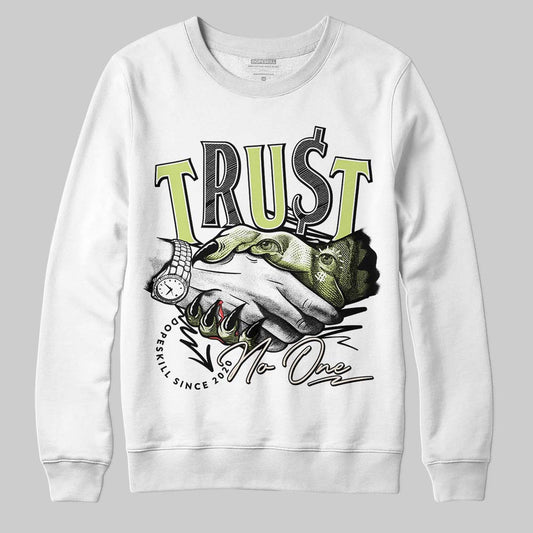 Luminous Green 5s DopeSkill Sweatshirt Trust No One Graphic