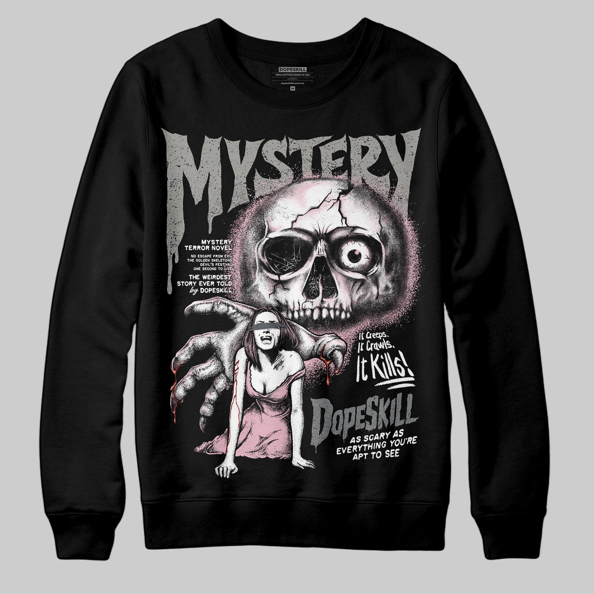 Air Max 95 OG “Pink Foam” DopeSkill Sweatshirt Mystery Ghostly Grasp Graphic Streetwear - Black