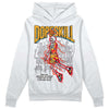 Jordan 1 Mid GS 'Six Championships DopeSkill Hoodie Sweatshirt Thunder Dunk Graphic Streetwear - White