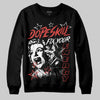 Red Sneakers DopeSkill Sweatshirt Fix Your Energy Graphic Streetwear  Black