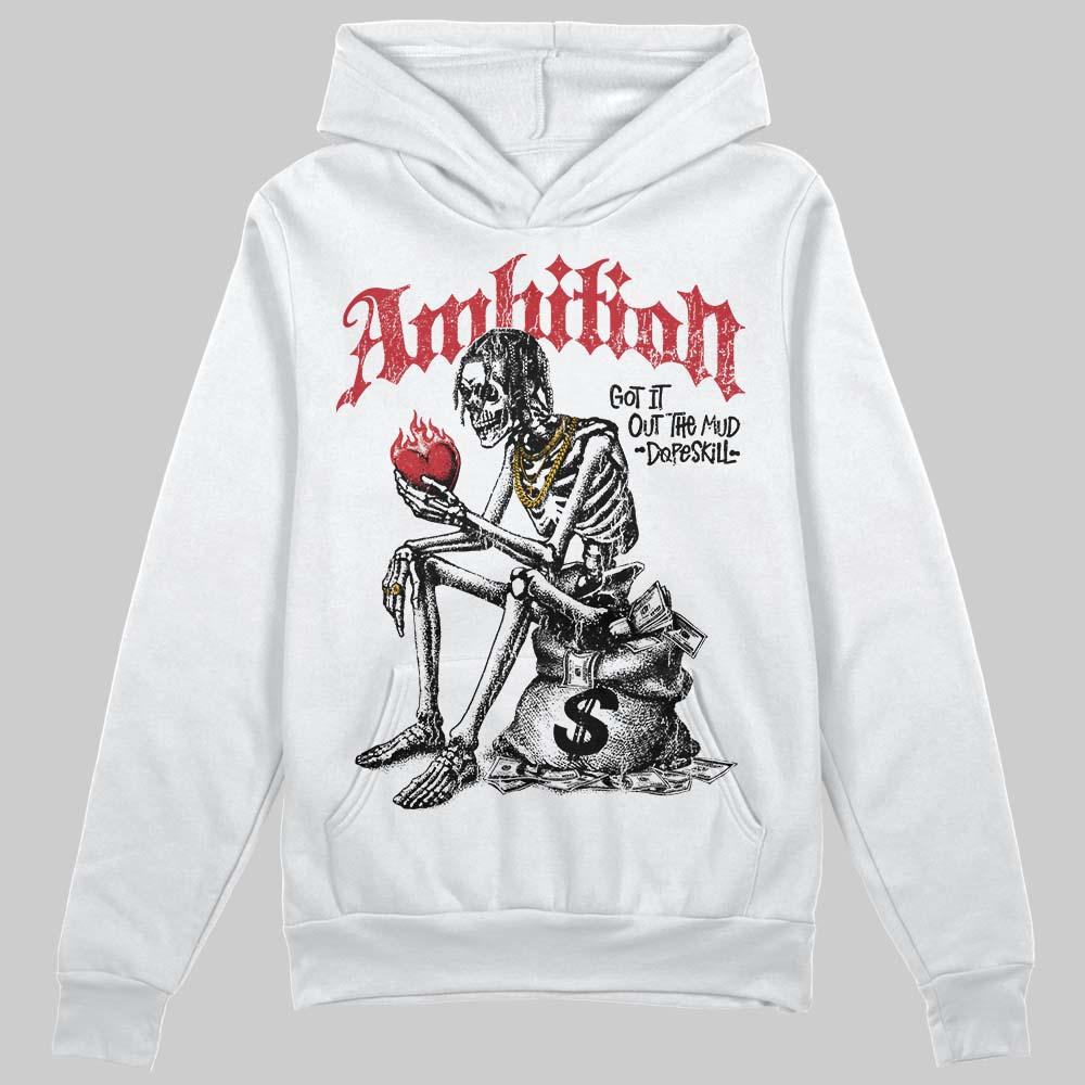Jordan 4 “Flight Club” DopeSkill Hoodie Sweatshirt Ambition Graphic Streetwear - White