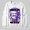 PURPLE Sneakers DopeSkill Sweatshirt Look In My Eyes Graphic Streetwear - White