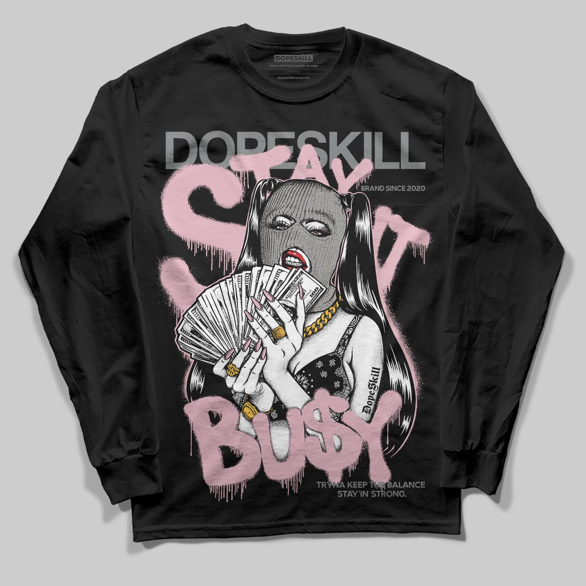 Air Max 95 OG “Pink Foam” DopeSkill Long Sleeve T-Shirt Stay It Busy Graphic Streetwear - White