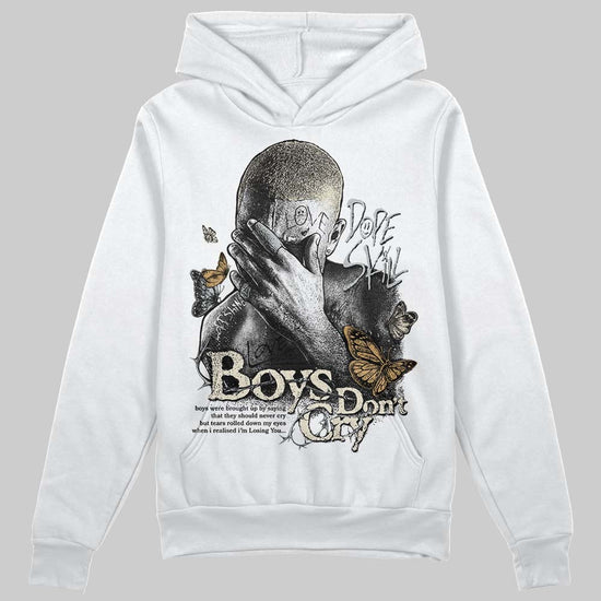 Jordan 5 Retro Reverse Metallic DopeSkill Hoodie Sweatshirt Boys Don't Cry Graphic Streetwear - White