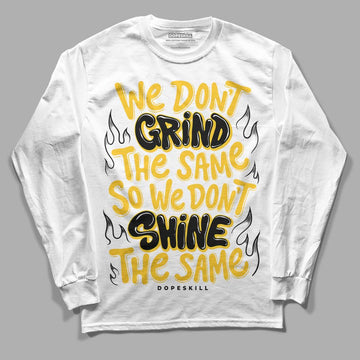 Jordan 4 Retro “Vivid Sulfur” DopeSkill Long Sleeve T-Shirt Grind Shine Graphic Streetwear - White 