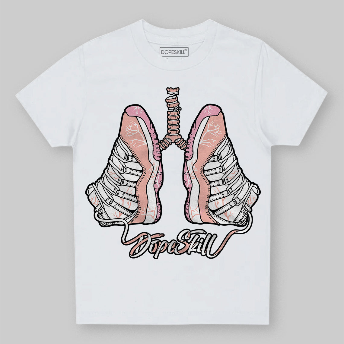 Jordan 11 Low “Legend Pink” DopeSkill Toddler Kids T-shirt Breathe Graphic Streetwear - White