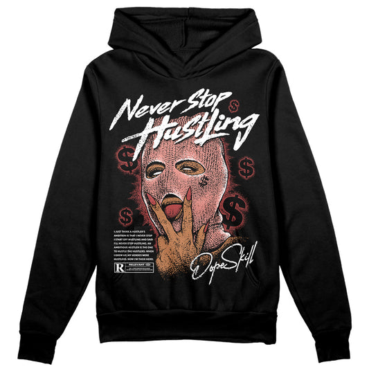 Jordan 13 “Dune Red” DopeSkill Hoodie Sweatshirt Never Stop Hustling Graphic Streetwear - Black